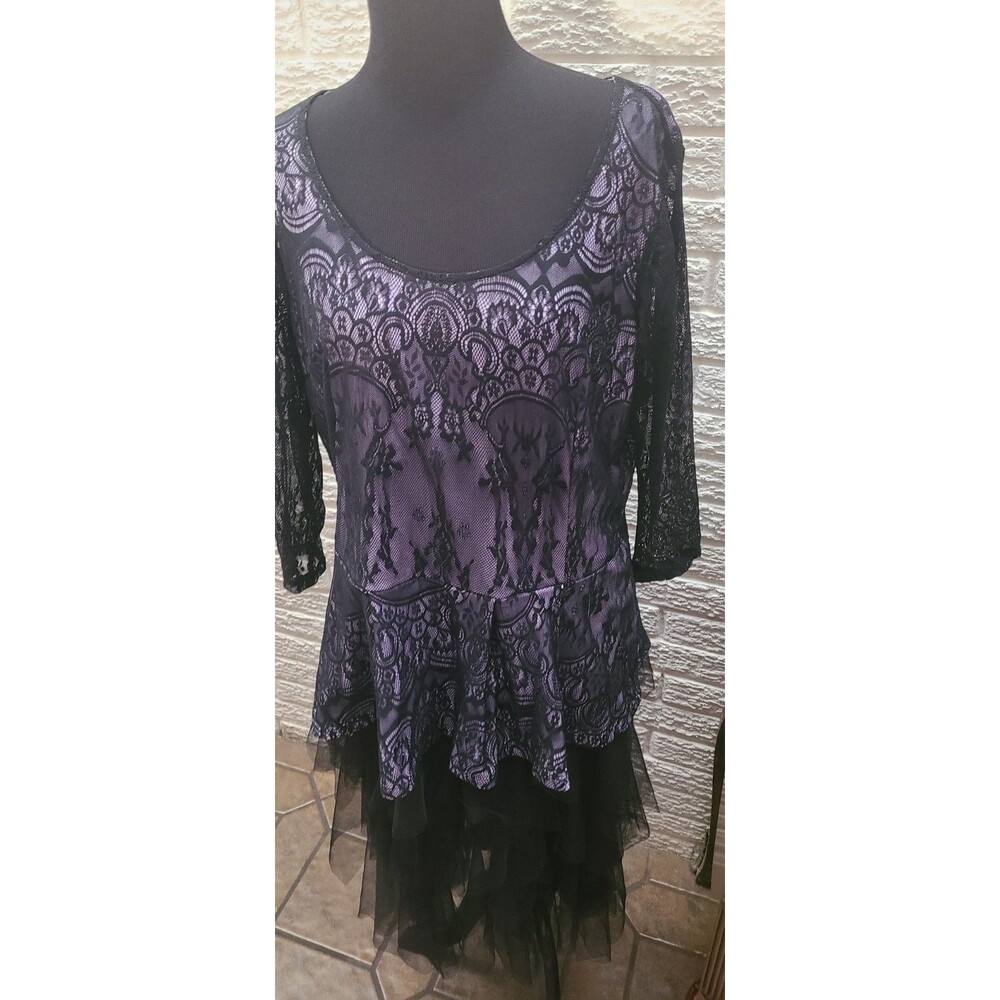 Lane Bryant Lace Peplum Style Top 14/16